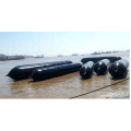 Inflatable marine airbag for ship launching